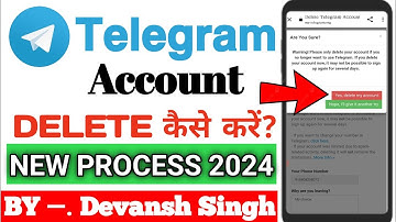 How To DELETE Telegram Account 2024 Permanently | Telegram Account Delete Kaise Kare
