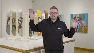 Artist, Paul Kneen, on his solo exhibition -  PAINtings, at Peterborough Museum & Art Gallery. 2024