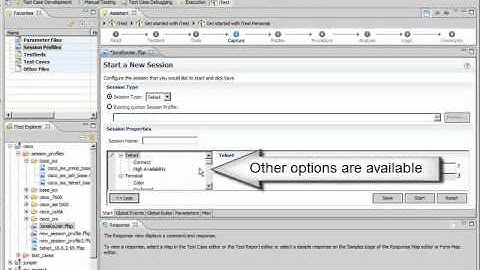 Spirent Device Commander: Setting Up a New Session