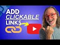 How to add Clickable Links to YouTube video descriptions