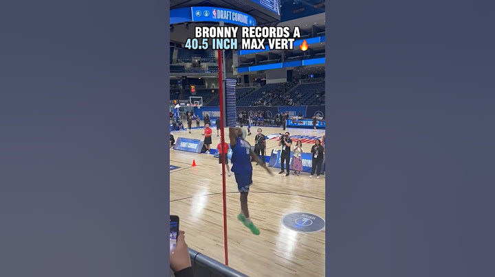 Bronny had the 4th highest vertical at the draft combine 👀 (via krystenpeek/X)