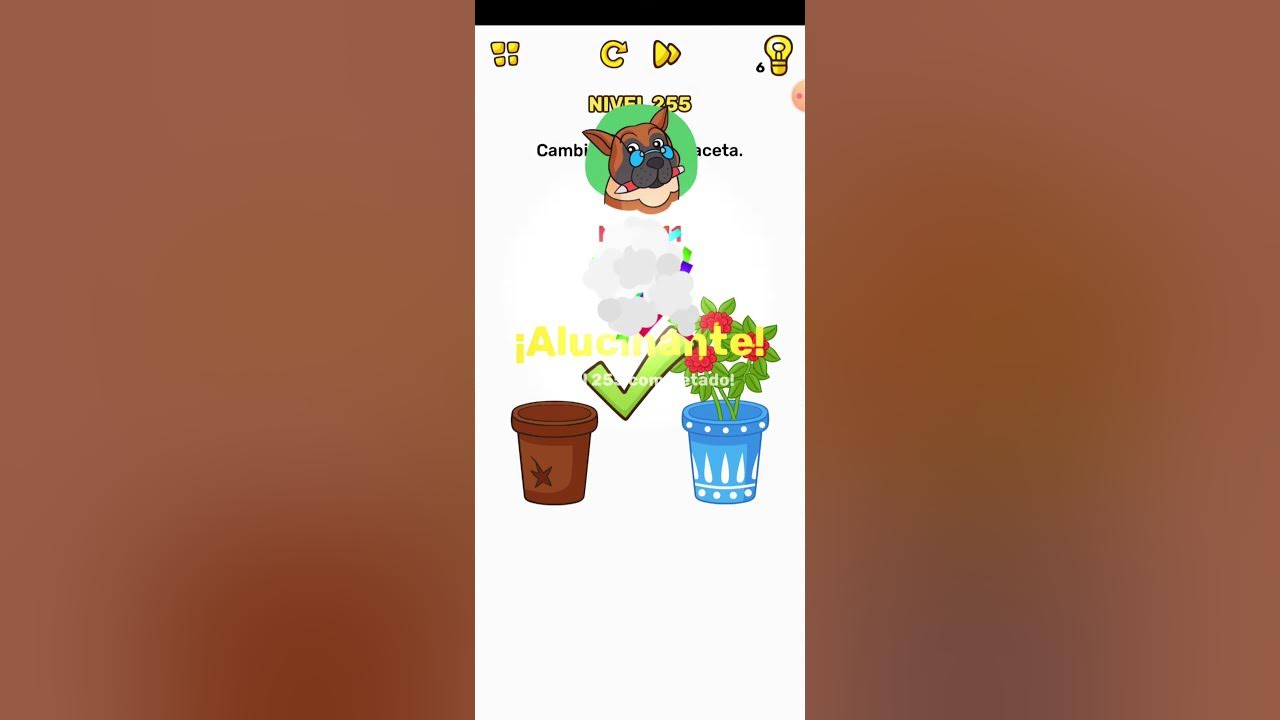 Brain Blow Nivel 255 Cambia la flor de maceta YouTube