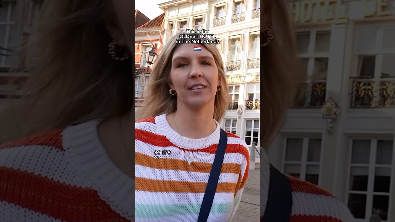 How old is it, though? 🤔🇳🇱 #hotel #travelvlog #dedraak #americansinthenetherlands #bergenopzoom