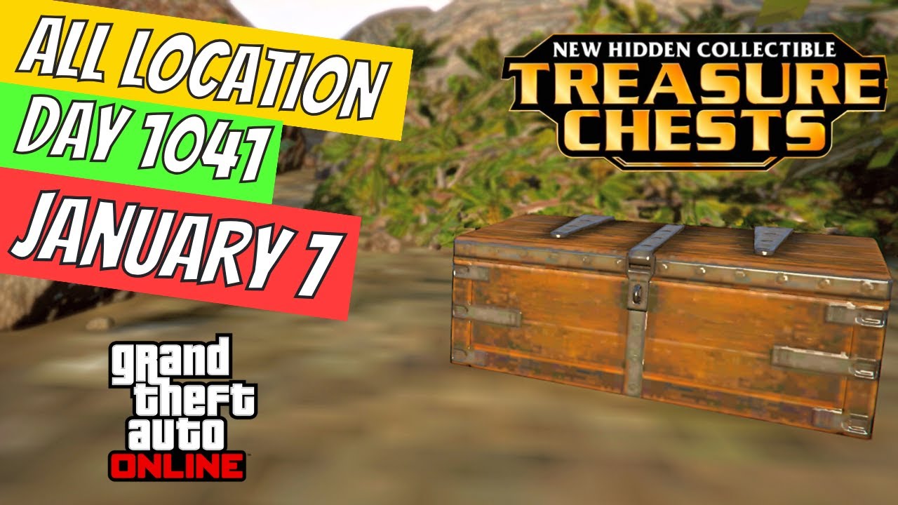 GTA Online Treasure Chest Locations January 7 DAY 1041 ON THE CAYO