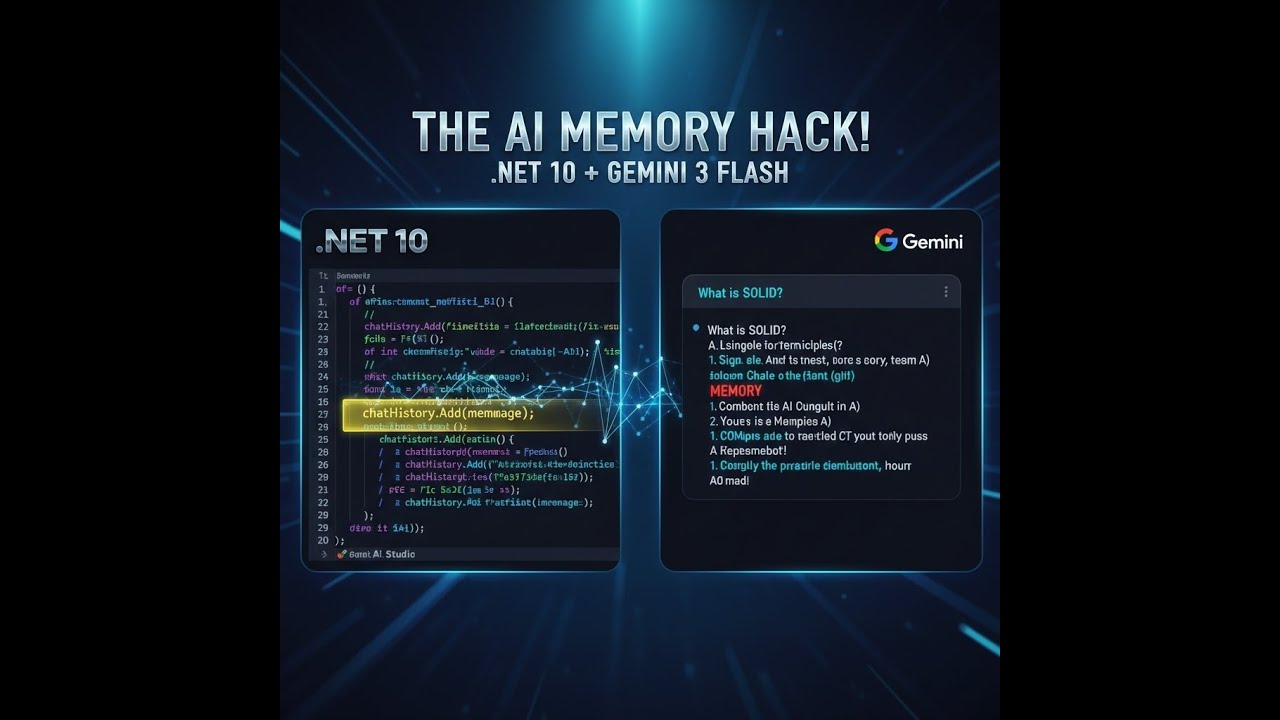 Stop Building Dumb AI! Add Memory to your .NET Apps with Gemini — Sarrawy Dev YouTube video