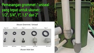 Grommet 0.5 Inch - Gromet 0.5 Inch - Seal - Packing Untuk Sistem Dutch Bucket Hidroponik