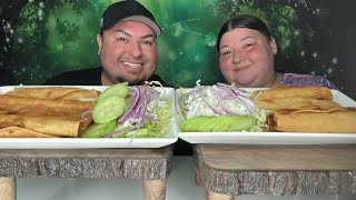 LOADED CHICKEN ROLLED TACOS w/ CONSUME • Made By Mama Appetite • w/ La Gordiz Eats