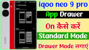 iqoo neo 9 pro app drawer on kaise kare | how to enabe app drawer on iqoo neo 9 pro