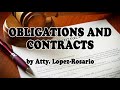 OBLICON 001 General Provisions Obligations Obligations And Contracts By Atty Lopez Rosario OBLICON 001 General Provisions Obligations Obligations And Contracts By Atty Lopez Rosario