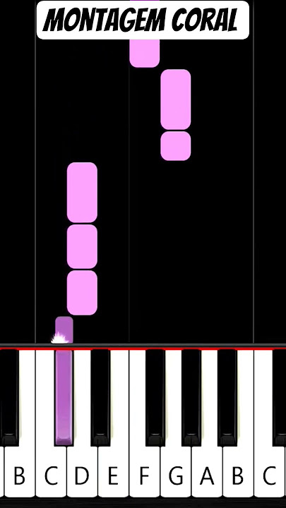 Montagem Coral - Piano Easy Tutorial #piano #pianocover #pianomusic #montagem #shorts
