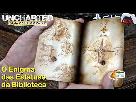 Enigma das Estatuas da Biblioteca Uncharted 1 Drake's Fortune (#19) -  no PlayStation 5