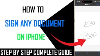 how to sign a document on IPhone - Full Guide