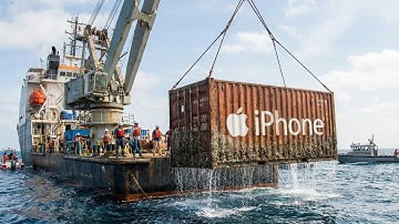 $280,000,000 iPhones Container Found Deep Under the Sea | Real Salvage Recovery