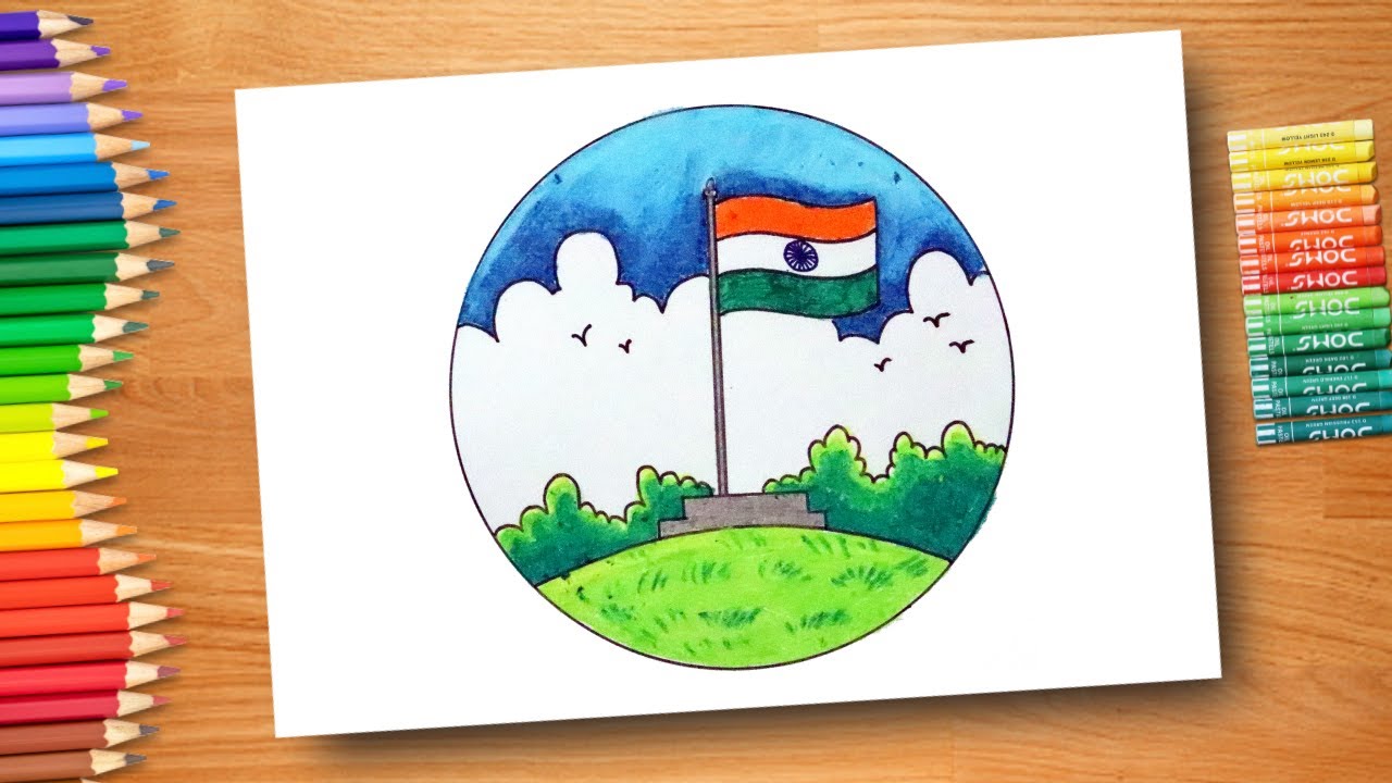 Drawing independence day – India NCC-saigonsouth.com.vn