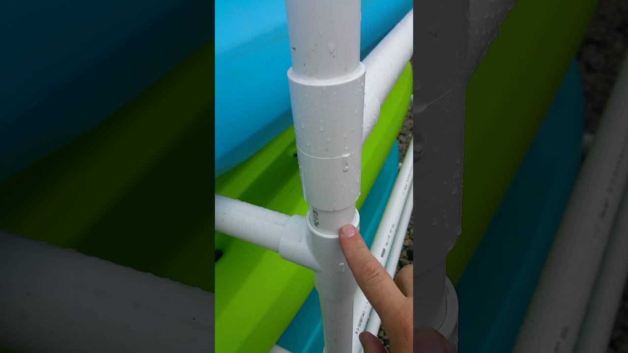 Homemade Kayak Storage Rack PVC - YouTube