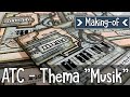 ATC gestalten | Thema &quot;Musik&quot; | ATC-Tausch | Distress Ink Hintergrund