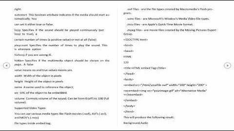 HTML Lesson 22 Embed Multimedia