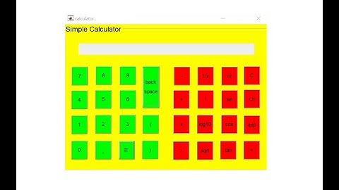 Calculator App Using MATLAB
