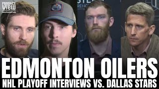 Leon Draisaitl, Ryan Nugent-Hopkins, Mattias Ekholm, Zach Hyman & Knoblauch on Oilers vs. Stars GM5