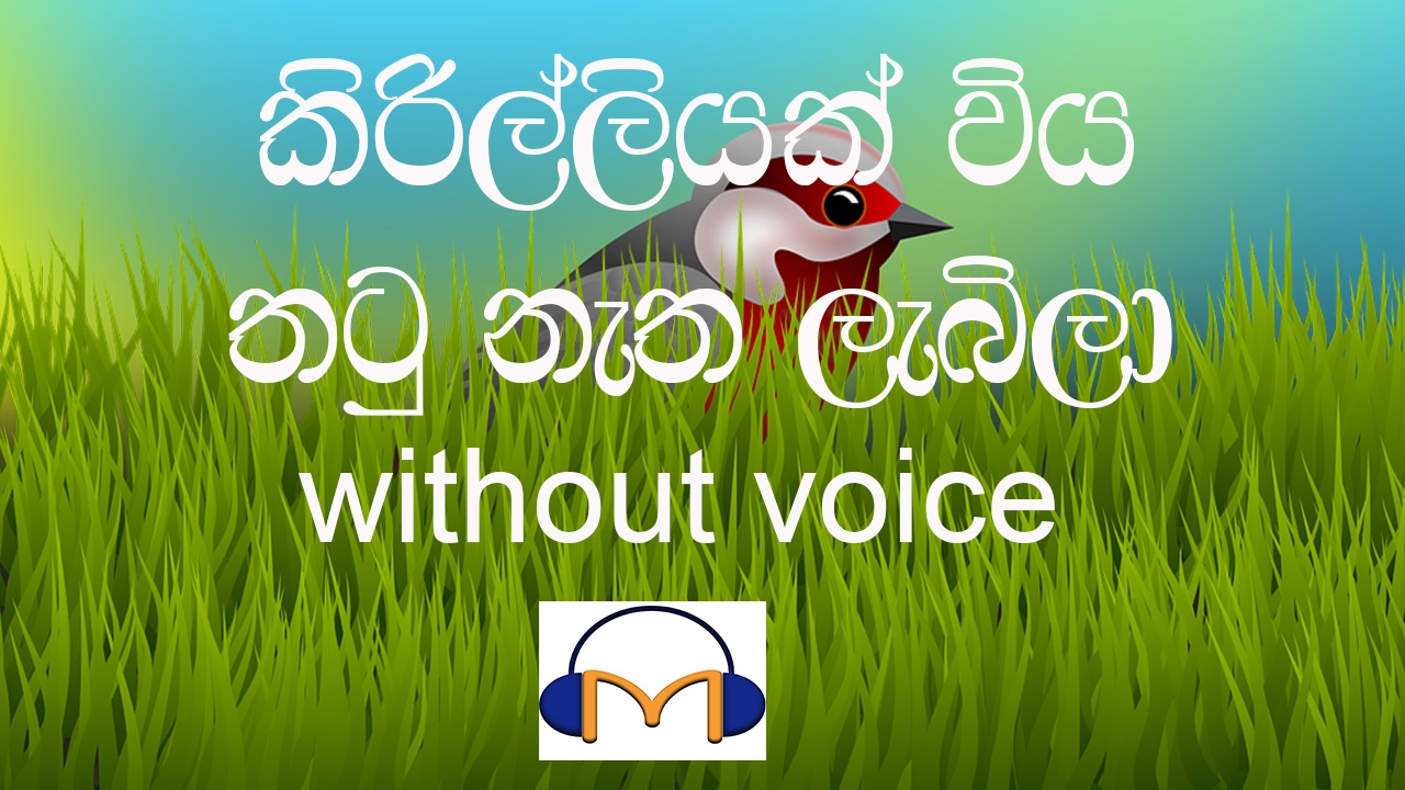 Kirilliyak Wiya Karaoke (without voice) කිරිල්ලියක් විය තටු නැත ලැබිලා