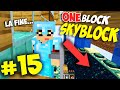 MINECRAFT - One Block Skyblock !! IL PORTALE DELL&#39; END !! SIAMO GIUNTI ALLA FINE DELLA SERIE! Ep. 15