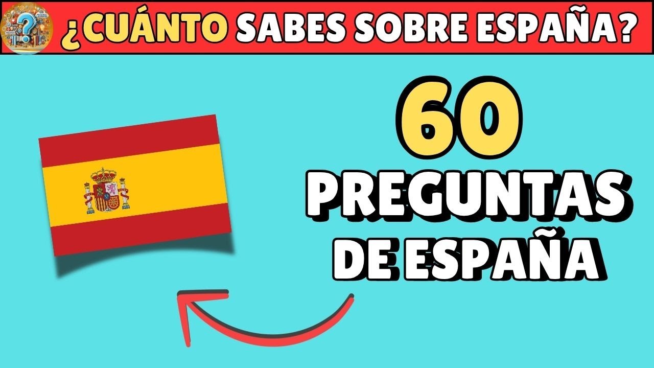 ¿Cuánto SABES de ESPAÑA? ¡Acierta o aprende con cada pregunta! 🧠