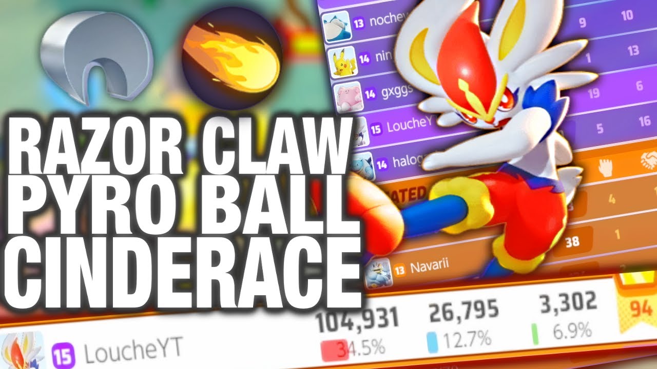 RAZOR CLAW IS OP!! *Master Rank* Pyro Ball Cinderace Gameplay - Pokémon ...