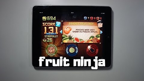 iPad 1st Generation Game | Fruit Ninja