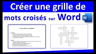 Créer une grille de mots croisés sur Word screenshot 5