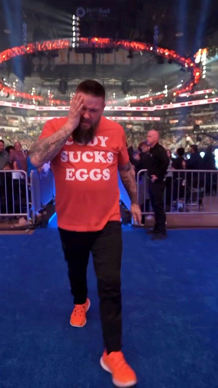 Safe to say Kevin Owens wasn’t happy after #SNME ?