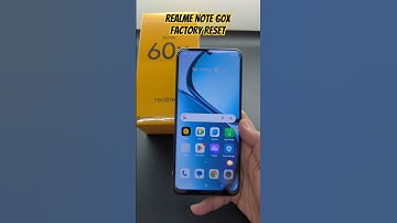 Realme Note 60x Factory Reset