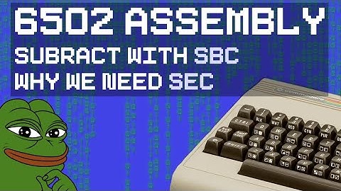 Addition and Subtraction with Carry 6502 Assembly