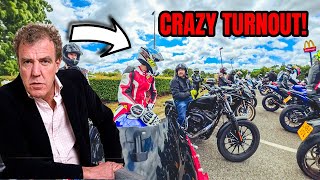 100+ BIKERS CRASH JEREMY CLARKSON'S NEW PUB!!!!!