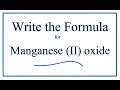 Manganese II Oxide Compounds