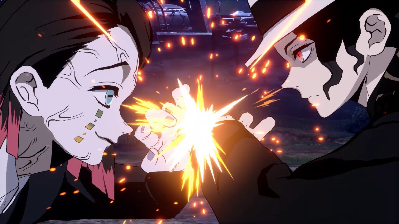 엔무 VS 키부츠지 무잔 (귀멸의 칼날 히노카미 혈풍담2)