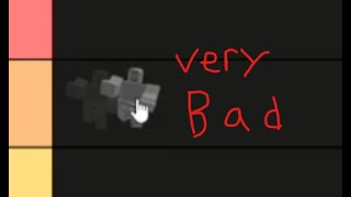 a very bad tier list about roblox animations!1