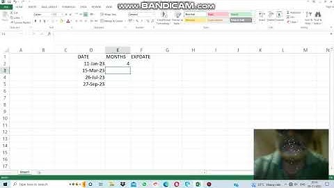 TO FIND EXPIRY DATE USING EDATE FUNCTION INEXCEL#viral#computer  #trending#shortvideo#exceltutorial