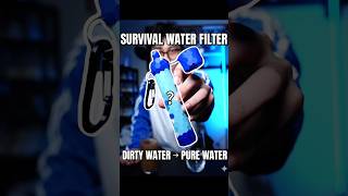 Dirty water to clean drinking water 💧Best survival gadget in the USA 🇺🇸#WaterFilter #SurvivalGear