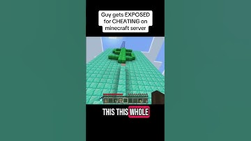 Guy gets EXPOSED for CHEATING in minecraft server #funny #shorts #elonmusk #minecraft