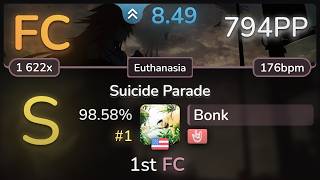 8.5⭐ Bonk | Yurry Canon feat. GUMI - Suicide Parade [Euthanasia] +HR 98.58% FC #1 | 794pp - osu!