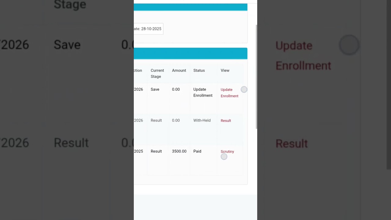 AIBE 20 RESULT WITH HELD PASSUNDERTAKING |UPDATE ENROLLMENTOPTION ENABLED 