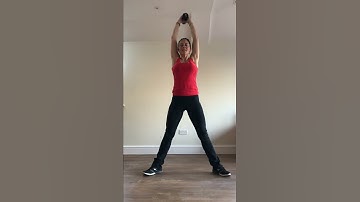 Squat with tricep extension