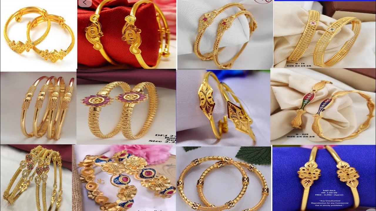 Party wear gold bangles designs || gold bracelet  trending designs