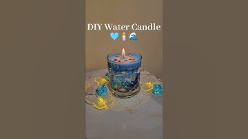 DIY Water Candle 🌊🩵 #craft #creative #candlemaking #candle #ocean #diy #shortvideo #shorts #amazing