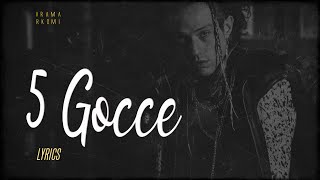 Video-Miniaturansicht von „Irama, Rkomi 🎵 5 Gocce (Testo)“