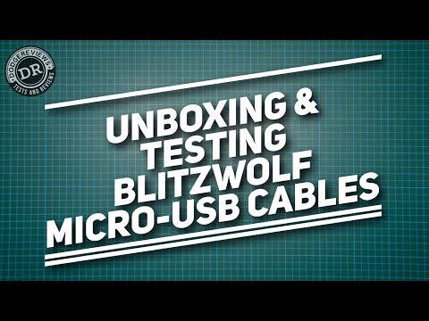 Dodgereviews - Unboxing & testing new BlitzWolf micro-usb cables