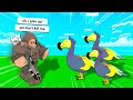 Abusing Players Using DODO BIRDS in Roblox Bedwars...