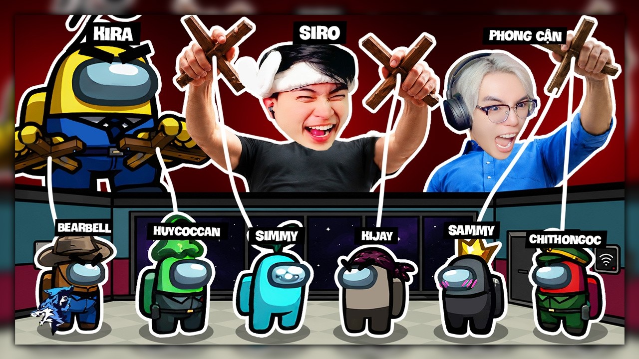 Siro, Kira Và Phong Cận Thao Túng Tàn Sát Cả Phòng Among Us ! Nếu 3 Khứa Thảo Mai Làm Impostor