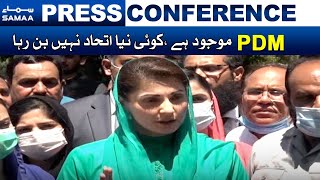 Maryam Nawaz media talk | PDM mujood hai, koi Naya itehad nahi hai | SAMAA TV