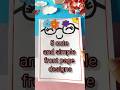 EASY BORDER DESIGNS/PROJECT WORK DESIGNS/CORNER AND SIDE BORDER DESIGN #shehnilakhan